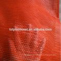 35g top hemmed +drawstring green pp tubular mesh bag used packing onion